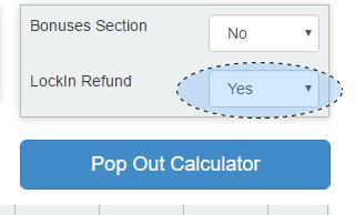 Selecting Lock-In Mode is done simply by changing one drop-down option